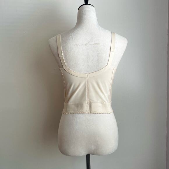Carnival #745 Vintage Style Front Close Longline Bra Brassiere Bustier 38C - Picture 5 of 8